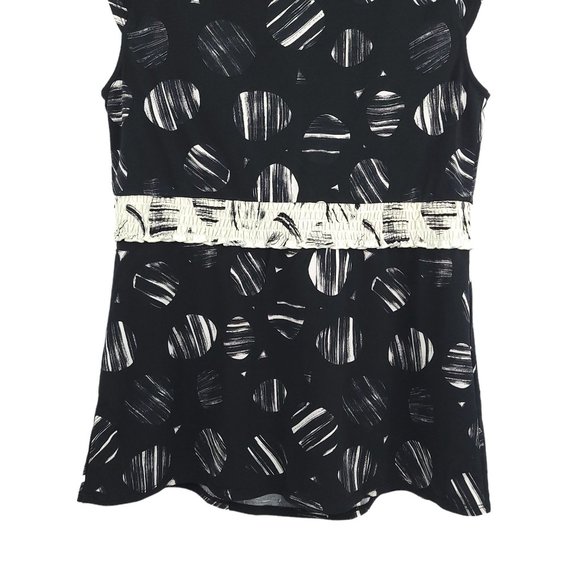 BCBGMaxazria Sleeveless Jersey Knit Top Womens Size S Elastic Waist NEW - Picture 6 of 10